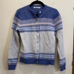 WoolOvers 100% merino wool classic cardigan size S